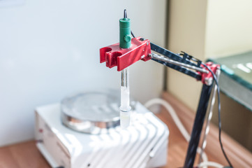 Laboratory equipment close-up