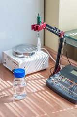 Laboratory equipment close-up