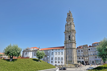Naklejka na ściany i meble Clerigos Tower - Porto, Portugal