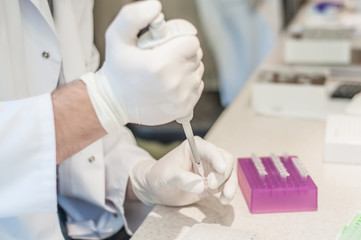 Medical syringe close-up