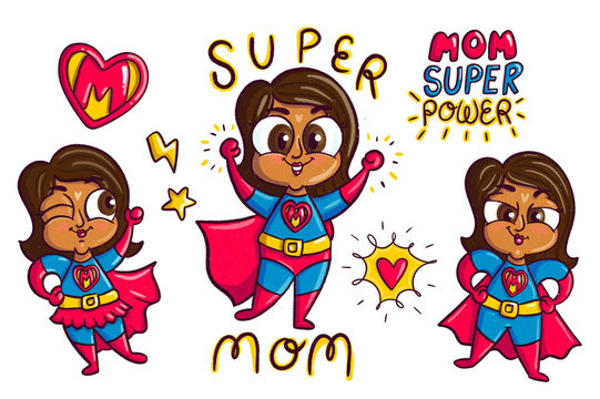 Super Mom's Cartoony Hero