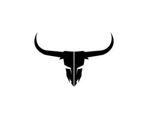 Naklejka premium Bull horn logo and symbols template icons app