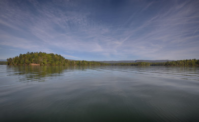 "Big Lake" calm and still waters of Lake James morning in the spring ZDS Lake James Collection