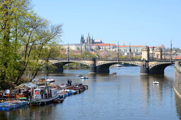 Fototapeta na wymiar Legion Bridge in Prague