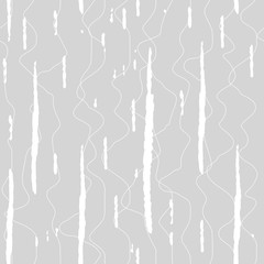 Abstract wavy line pattern, seamless vector geometric background.