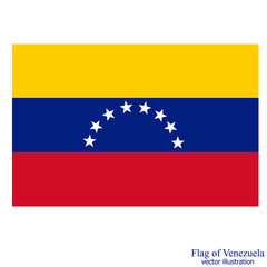 Banner with flag of Venezuela. Colorful illustration with flag for web design. Banner with transparent background.
