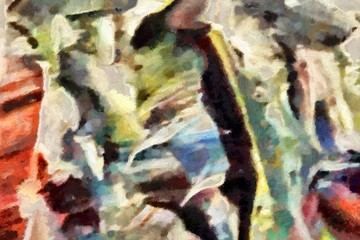 Abstract oil painting texture background.
