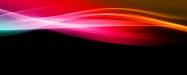 Abstract elegant wave panorama design with space for your text