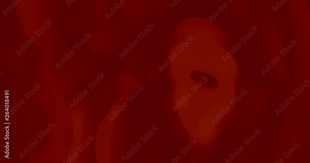 Poster 60fps abstract cg pulsating dark loopable background - red moving curves seamless loop 4k animation
