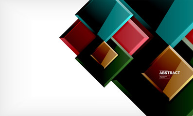 Square geometric background