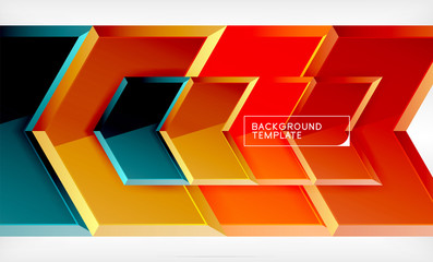 Shiny glossy arrows background, clean modern geometric design, futuristic composition