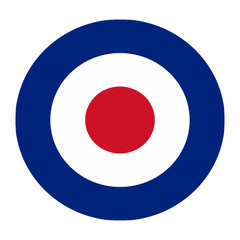 Royal British air force logo isolated on white background - obrazy, fototapety, plakaty