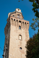 Fototapeta na wymiar tower of Astronomical Observatory of Padua, Italy.