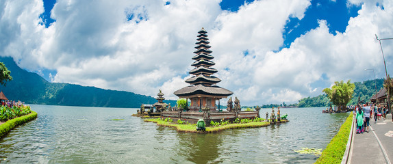 Pura Ulun Danu Bratan, famous Hindu temple on the lake