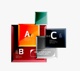 Minimal square banner abstract background