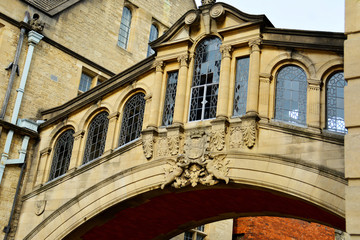 Fototapeta na wymiar Die berühmte Seufzerbrücke in Oxford, England