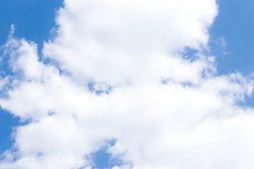 Obraz premium blue sky abstract background, blue sky background with tiny clouds