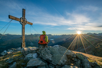 Sonnenaufgang am Gipfel