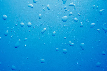 blue background with big water drops
