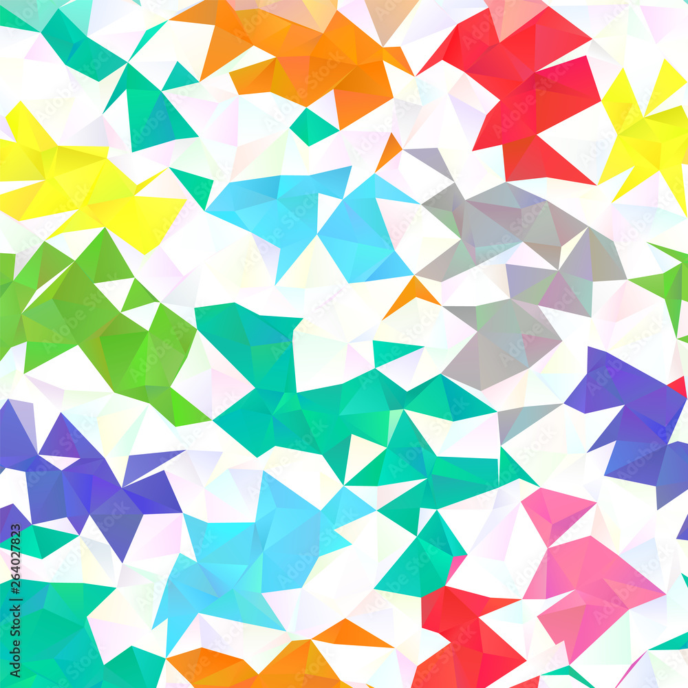 Canvas Prints Bright multicolor abstract polygonal background with triangle texture, vector illustration template