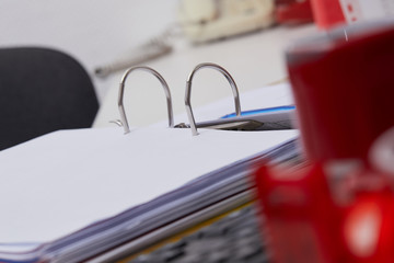 office supplies on a table