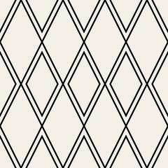 Vector seamless pattern. Modern stylish texture. Repeating geometric background with rhombus
