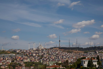 Obraz premium Istanbul Camlica Mosque or Camlica Tepesi Camii, Istanbul, Turkey
