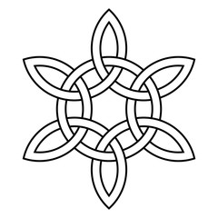 Celtic Knot - Beautiful Celtic knot design isolated on white background