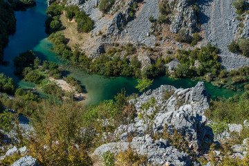 Zrmanja canyon, River zrmanja in Zadar county, Dalmatia, Croatia
