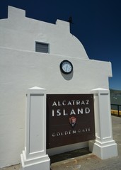Alcatraz Island in the Bay of San Francisco from May 1, 2017, California USA
