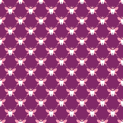 Dental Theme Seamless Pattern - Tooth fairy repeating pattern design