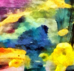 Abstract art painted texture background. Textured oil strokes and splashes on canvas. Simple creativity pattern for design. Close up macro palette in mixed colors. Original grunge backdrop.