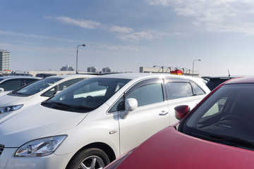 Naklejka premium Parking na dachu