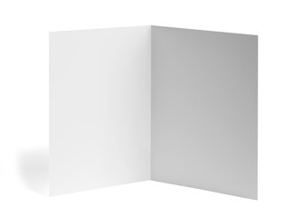 folded leaflet white blank paper template book