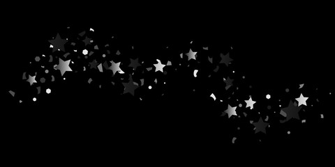 Silver glitter confetti