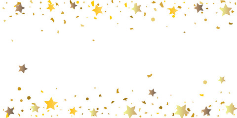 
Golden glitter confetti of stars.