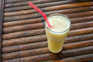 Dragon fruit juice smoothie in glass, Healthy drink