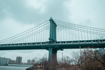 Beautiful Bridge in a raining day
