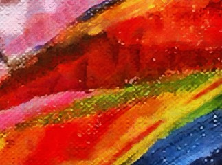 Colorful scratched grunge texture. Dry oil strokes background. Design pattern.