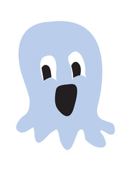 Cute monster color character funny design element