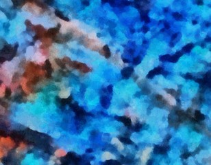 Macro detailed splashes and strokes of oil brush on paper. Simple colorful bright pattern. Old vintage rough texture. HQ design pattern. Shape close up painting.