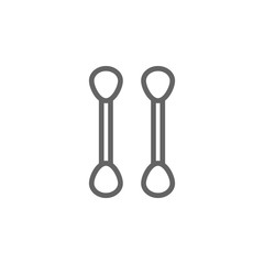 cotton outline icon. Elements of Beauty and Cosmetics illustration icon. Signs and symbols can be used for web, logo, mobile app, UI, UX