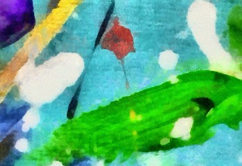 Designed grunge texture for creative ideas. Macro brushstrokes of oil. Abstract close up structure background. Colorful HD wallpaper. Simple graphic design template.