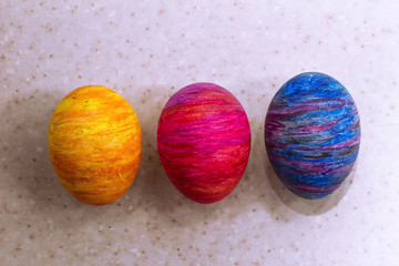 Colored eggs for Easter
