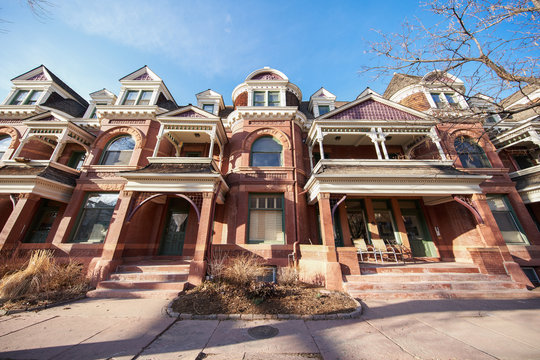 Historic 1800's Homes On Capitol Hill Denver Colorado