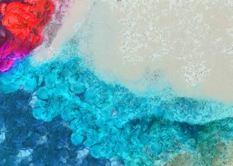 Obraz premium Abstract art grunge texture background. Dirty pattern for graphic design. Creative painting wallpaper. Vintage oil painting on canvas. Simple close up backdrop.