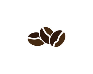 Obraz premium vector coffee beans template vector icon illustration design 