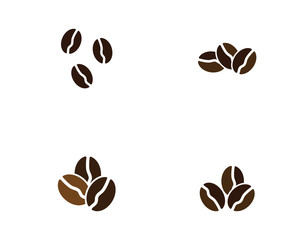 vector coffee beans template vector icon illustration design 