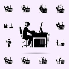 man happy icon. gamer icons universal set for web and mobile