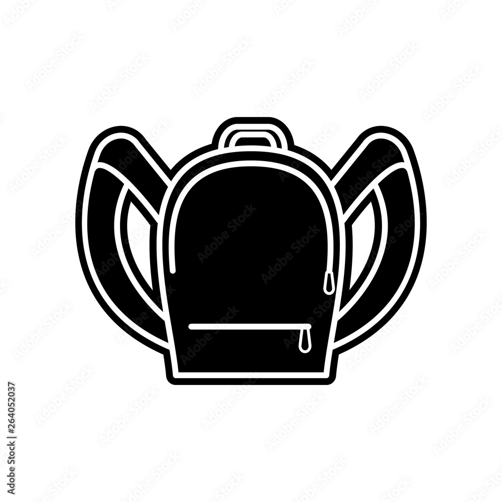 Poster backpack line icon. element of education for mobile concept and web apps icon. glyph, flat icon for 